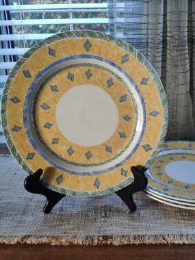 Churchill Ports of Call Chargers Set of 4 England VTG Plates Platters Hotel Ware